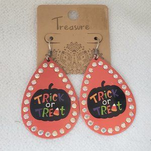 Halloween Trick or Treat Dangle Earrings